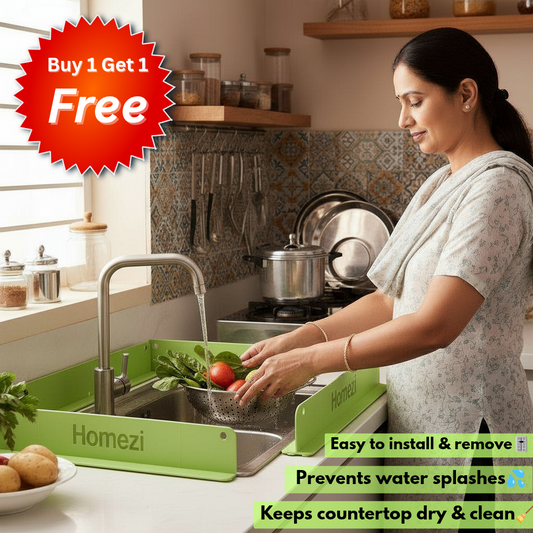 Homezi™ Dual-Pack Sink & Counter Splash Protector (Pack Of 2)